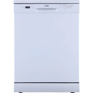 14 terítékes mosogatógép – Gaba GMDW-60W fehér színben, elölnézet